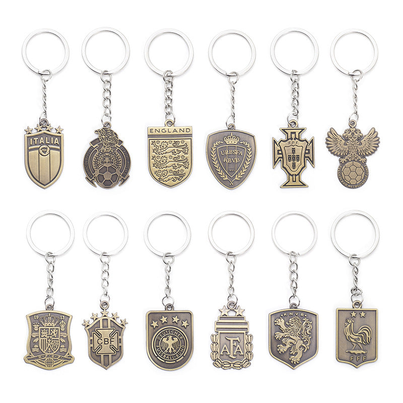 Metal Keychain with 2026 World Cup Team Logos
